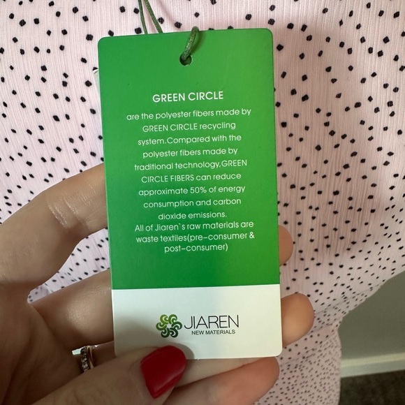 MSCH Copenhagen Samera Rikkelie Mini Wrap Dress Lilac Pink Polka Dot Size XS NEW - Picture 11 of 11